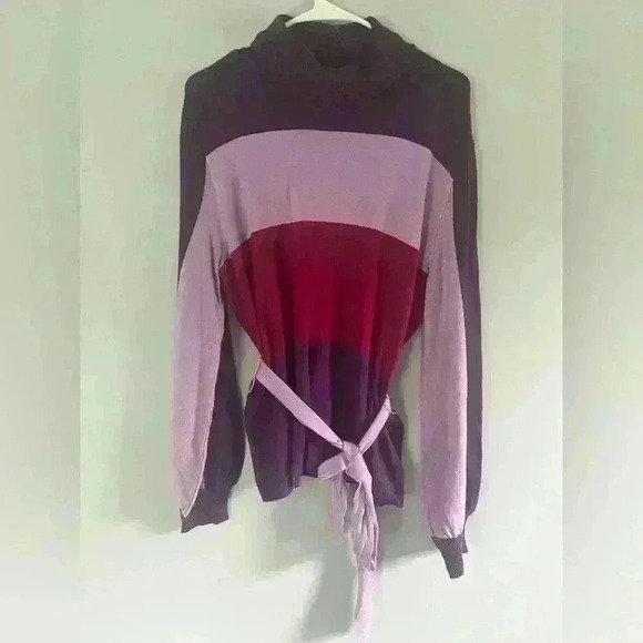 NWT 7th Avenue Design New York & Company colorblock turtleneck sweater. Size XL - Picture 1 of 10